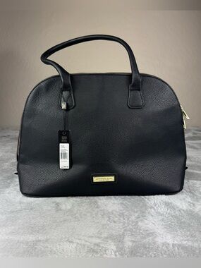 London Fog Nora Dome Satchel in black new with tags $98 MSRP
